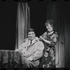 Bert Convy and Lotte Lenya in the stage production Cabaret