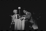 Jill Haworth and Bert Convy in the stage production Cabaret