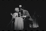 Jill Haworth and Bert Convy in the stage production Cabaret