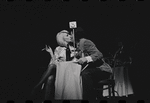 Jill Haworth and Bert Convy in the stage production Cabaret