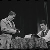 Edward Winter and Bert Convy in the stage production Cabaret