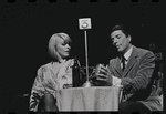 Jill Haworth and Bert Convy in the stage production Cabaret