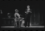 Jack Gilford and unidentified in the stage production Cabaret