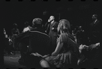 Jack Gilford [center] and ensemble in the stage production Cabaret