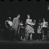 Edward Winter [left], Peg Murray [center] and ensemble in the stage production Cabaret