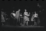 Edward Winter [left], Peg Murray [center] and ensemble in the stage production Cabaret