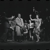 Edward Winter [left], Peg Murray [center] and ensemble in the stage production Cabaret