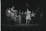 Edward Winter [left], Peg Murray [center] and ensemble in the stage production Cabaret