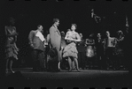 Edward Winter [left], Peg Murray [center] and ensemble in the stage production Cabaret