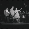 Edward Winter [left], Peg Murray [center] and ensemble in the stage production Cabaret