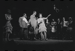 Edward Winter [left], Peg Murray [center] and ensemble in the stage production Cabaret