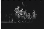 Lotte Lenya [right] and ensemble in the stage production Cabaret