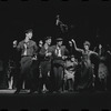 Lotte Lenya [right] and ensemble in the stage production Cabaret