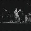 Mara Landi [center], Lotte Lenya [right] and ensemble in the stage production Cabaret