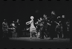 Bert Convy [left], Jill Haworth and ensemble in the stage production Cabaret