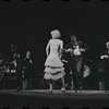 Bert Convy [left], Jill Haworth [center] and ensemble in the stage production Cabaret