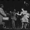 Peg Murray [right] and ensemble in the stage production Cabaret