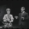 Lotte Lenya and Jack Gilford in the stage production Cabaret