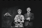 Lotte Lenya and Jack Gilford in the stage production Cabaret