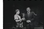 Lotte Lenya and Jack Gilford in the stage production Cabaret