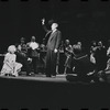 Jill Haworth, Bert Convy [right], Jack Gilford [center] and ensemble in the stage production Cabaret