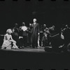 Jill Haworth, Bert Convy [right], Jack Gilford [center] and ensemble in the stage production Cabaret