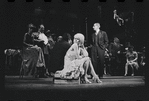 Jill Haworth and Jack Gilford [center] in the stage production Cabaret
