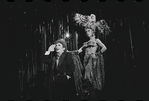 Joel Grey and unidentified in the stage production Cabaret