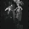 Joel Grey and unidentified in the stage production Cabaret
