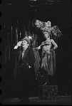 Joel Grey and unidentified in the stage production Cabaret