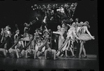 Joel Grey [top center] and ensemble in the stage production Cabaret
