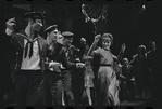 Lotte Lenya [right] and ensemble in the stage production Cabaret