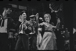 Lotte Lenya and ensemble in the stage production Cabaret