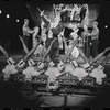 Joel Grey and ensemble in the stage production Cabaret