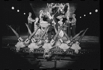 Joel Grey and ensemble in the stage production Cabaret