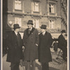Group portrait of Arnold Schoenberg, Paul von Klenau and Werner Janssen