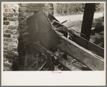 After juice is crushed from sugarcane, the pulp is fed to furnace by conveyor, near New Iberia, Louisiana