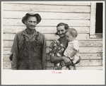 The Allen family, sharecroppers, near Morganza, Louisiana. They are about to receive aid from the FSA (Farm Security Administration)