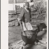 Housewife boiling clothes, Chicot Farms, Arkansas