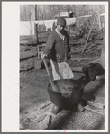 Housewife boiling clothes, Chicot Farms, Arkansas