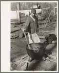 Housewife boiling clothes, Chicot Farms, Arkansas
