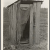 Privy of sharecropper's farmstead near Pace, Mississippi. Background photo for Sunflower Plantation