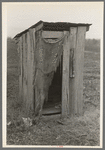 Privy of sharecropper's farmstead near Pace, Mississippi. Background photo for Sunflower Plantation