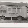 Trailer of itinerant electrician near Pharr, Texas