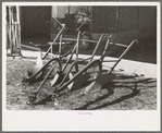 Middle busters and plow, Eudora, Arkansas