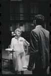 Lotte Lenya and Bert Convy in rehearsal for the stage production Cabaret