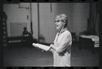 Lotte Lenya in rehearsal for the stage production Cabaret