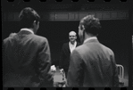 Bert Convy, Harold Prince and Jack Gilford in rehearsal for the stage production Cabaret