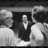 Lotte Lenya, Harold Prince and Peg Murray in rehearsal for the stage production Cabaret