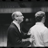 Bert Convy, Harold Prince and unidentified in rehearsal for the stage production Cabaret